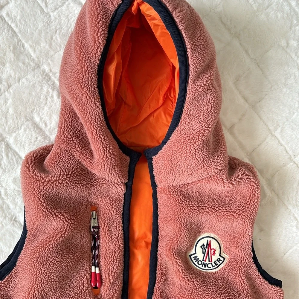 Moncler Kids polar fleece down Vest - Picture 4 of 10